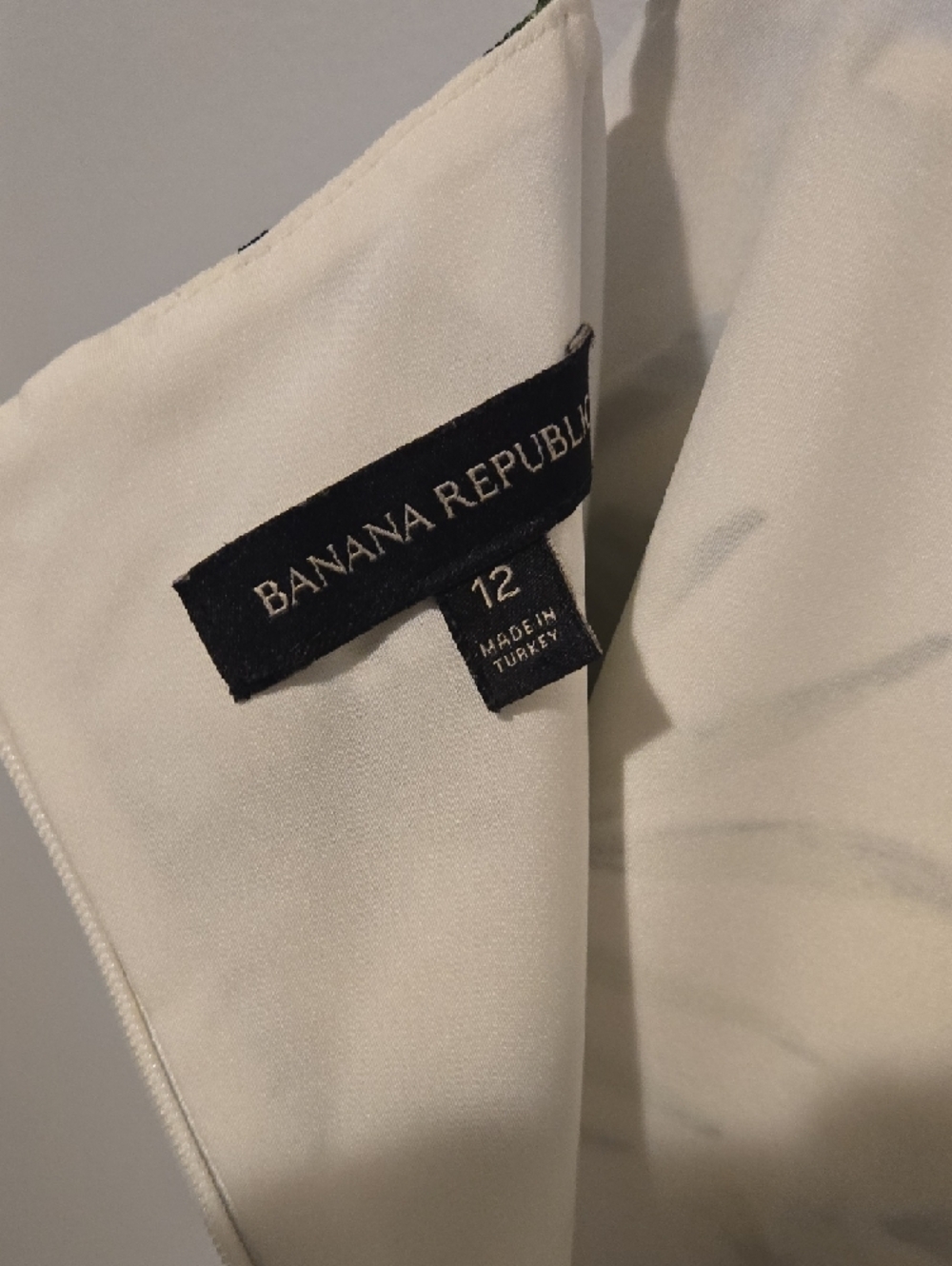 Banana Republic White Tropical Floral Jumpsuit with Blue & Green Print - Picture 6 of 6